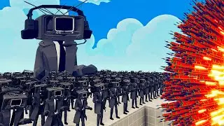100x SPEAKER MAN + 1x GIANT vs 1x EVERY GOD    Totally Accurate Battle Simulator TABS