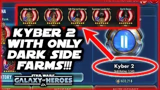 ONLY Dark Side GL's and Ships in Kyber 2!!!  Plus More Cheaters in Galaxy of Heroes Roster Mania!!!