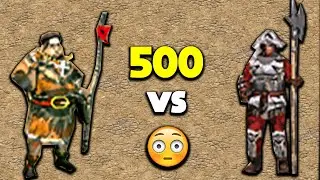 Stronghold crusader pikeman vs monk 500 units
