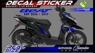 CorelDRAW Tutorial | DECAL STICKER BEAT ESP | STRIPING | # 3