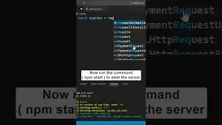 Setup NodeJS Server And Start The Development Server  #coding #programming #mernstack