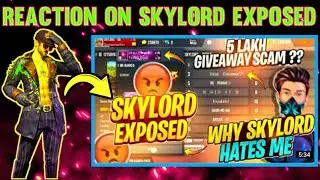 REACTION ON SKYLORD SCAME FAKE GIVEAWAY ON 5 LACK RUPEES |@DESI CHORA_YT