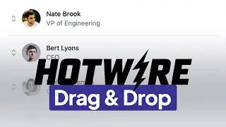 Create a drag and drop sortable list using Hotwire