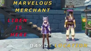 Marvelous Merchandise Event Liben Day 1 Location and Guide : Genshin Impact