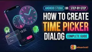 How to Create Time Picker Dialogue Android Tutorial | Best Android Developer Series 