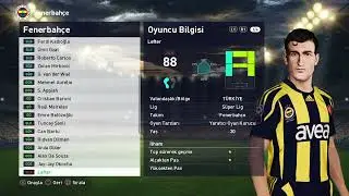 PES 2020/2021 - Classic Fenerbahçe  - Forma ve Yüz Paketi