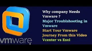 Why Company Need Vmware ?Troubleshooting In Vmware |Vcenter Server |What is Esxi|Vmware study Guide