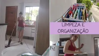 VLOG 💜| Rotina de limpeza e organização da casa e roupas