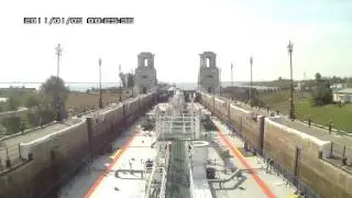 Волго-Донской канал. Шлюзование и расхождение нефтеналивного судна