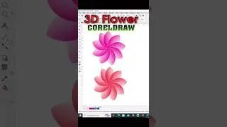 👉 CORELDRAW ✅ 3D FLOWER 🌟DESIGN CREAT🔥 |CORELDRAW 3D DESIGN JUST 1 MINTS 🔥#coreldrawinhindi #shorts