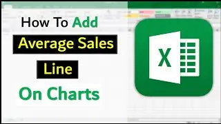 How To Add Average Sales Line to any Chart in Ms Excel | Excel Tutorial in hindi