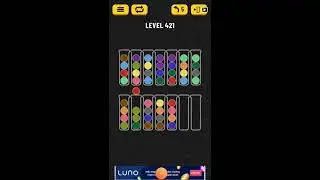 Ball sort puzzle level 421