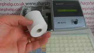 Paper Empty Error Message Sharp XE-A213 / XEA213 / XE-A213B Cash Register