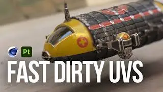 Cinema 4D R23 - Fast & Dirty UV Unwrapping