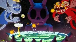 Pelea contra el Angel y el Demonio Jefe Secreto de Cuphead The Delicious Last Course