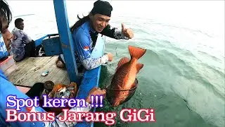 Lumayan Dapat Bonus Kakap Jarang Gigi || Spot Pinggiran Pulau Seribu