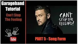 iPad Garageband Tutorial - Learn to Play - Can't Stop The Feeling iPad - Part 5