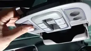 Hyundai Santa Fe как снять центральный плафон