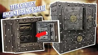 Amazing 17th Century French Antique Lock Safe - Tricky Lock Combination!