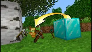 Minecraft но с каждого сломанного блока выпадает случайная вещь