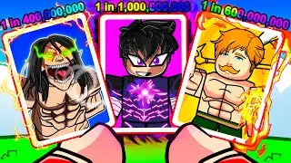 Unpacking 200,000 Cards For The RAREST Anime Characters On Roblox