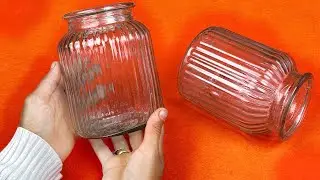 OLD Glass Jars Get A NEW LIFE In This DIY Project!