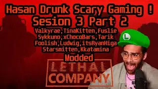 Hasan Plays Huge DRUNK Modded Lobby Lethal Company Part 2 ! | HasanAbi Gaming ft Many Awesome Gamers