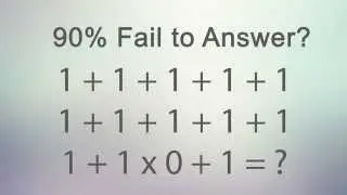 90% Fail to Answer This Correctly!