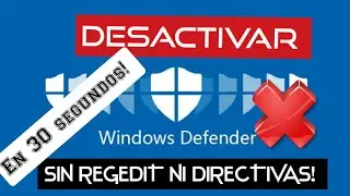 ✅DESACTIVAR COMPLETAMENTE WINDOWS DEFENDER EN 30 SEGUNDOS, MÉTODO DEFINITIVO⚠️ /2020