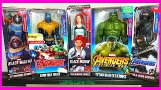 Review 5 Bonecos Avengers Infinity War e Endgame - Viúva Negra,Hulk,Pantera Negra e Ronin