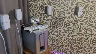 23 years Sony sa-wms7 home subwoofer low bass test