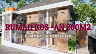 #6 Desain Rumah Kos an 2 lantai murah, simple nan modern ^_^ . . .