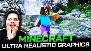 Playing Minecraft in 2021 With Ultra Realistic Graphics | No Cubes + Physics Mod