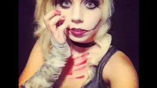 Creepy Sad Doll Makeup Look