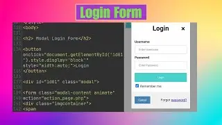Creating Simple Login Form | How to create login form using #html #css amd #javascript | #codingtech