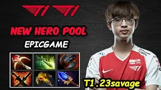 T1 23savage NEW POOL HERO EPIC COMEBACK Dota pro Gameplay