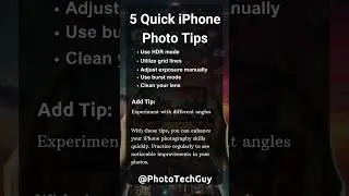 5 Quick iPhone Photo Tips! #shorts