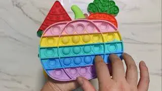 Fruit Pop Its ASMR - Watermelon Lemon Carrot &  Pumpkin Pop It