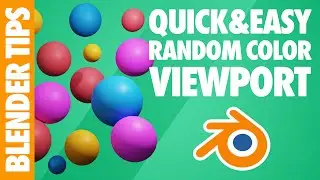Blender 3D Tips | Random Color Viewport - Blender 3D Tutorial