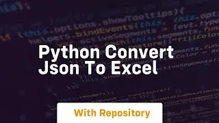 python convert json to excel