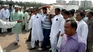 3rd Janaza of BNP gen. secretary was held @ south plaza of the parliament building