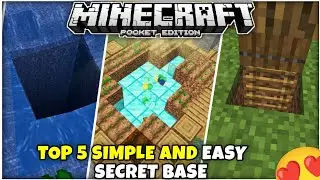 5 simplest secret base in Minecraft || SKINNY OP