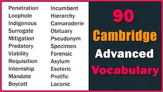Top 90 C2 Advanced Vocabulary for IELTS, TOEFL, PTE | Cambridge Proficiency