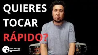 Los bateristas que hacen este ejercicio consiguen tocar muy rápido