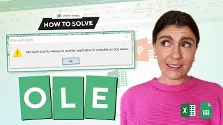 How to Solve OLE Action Error in #Excel! Why It's Happening and 3 Fixes