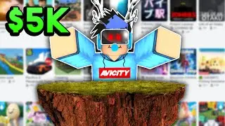 Last Man Standing On Floating Island Wins 5,000 Dollars  - Roblox VR