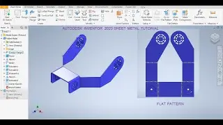 Autodesk Inventor Sheet metal Tutorials || Inventor Tutorials || 3d drawings Basics in Inventor
