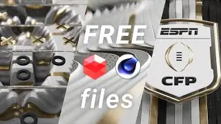 ESPN CFP 2024 (Cinema 4D + Redshift) Free Project files