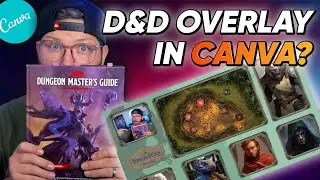 CREATE a FREE D&D Overlay in MINUTES with Canva! [Canva for Streamers]
