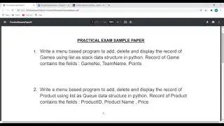 Computer Science Practical Python Programs